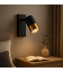 PUZON WLL GU10 negro / dorado - con interruptor 13632-38472