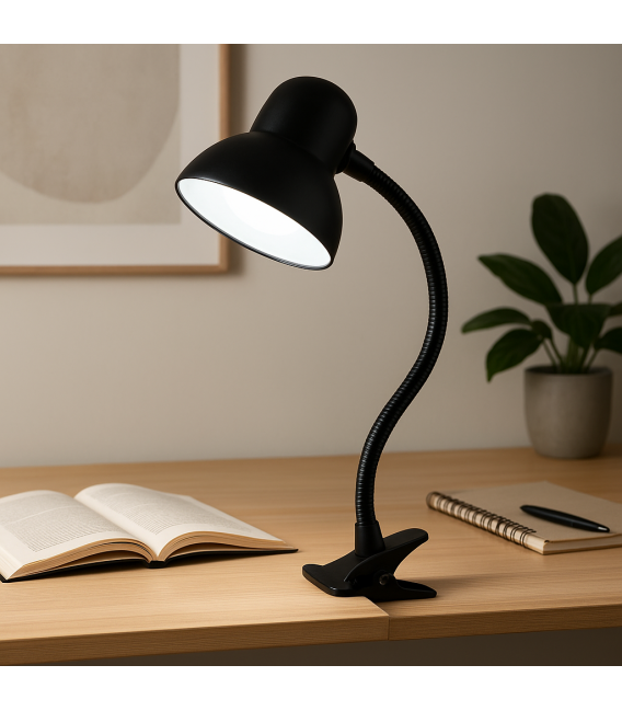 RONI Flex Clip-On LED Desk Lamp - Sleek Black Finish – photo