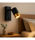 PUZON WLL GU10 nero / oro - con interruttore 13632-38477