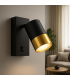 PUZON WLL GU10 black / gold - switch 13632-38503
