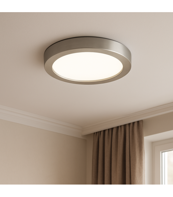 Apparecchio LED da soffitto MARTIN C 12W NW - Cromo opaco – Foto