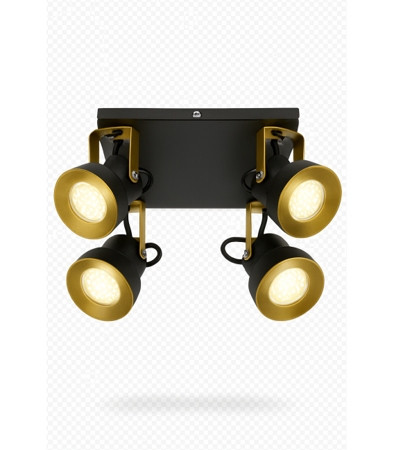 Black Luminaire MARIO GU10 4D - Solution – photo