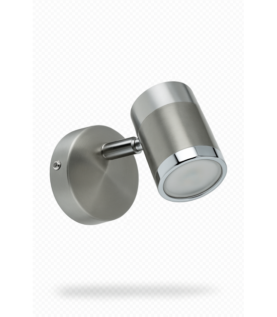 OLAF GU10 1C Luminaire - Finition chrome/chrome mat – Photo