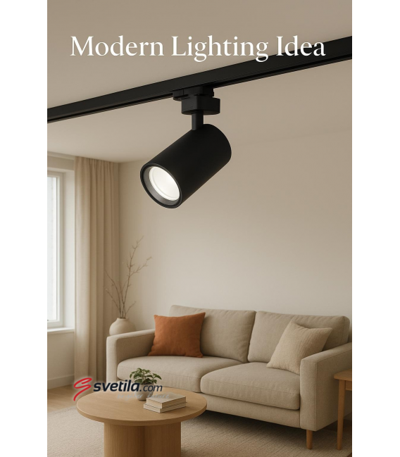 ZULA TRA GU10 Schwarz - Premium-Schienenleuchte – foto