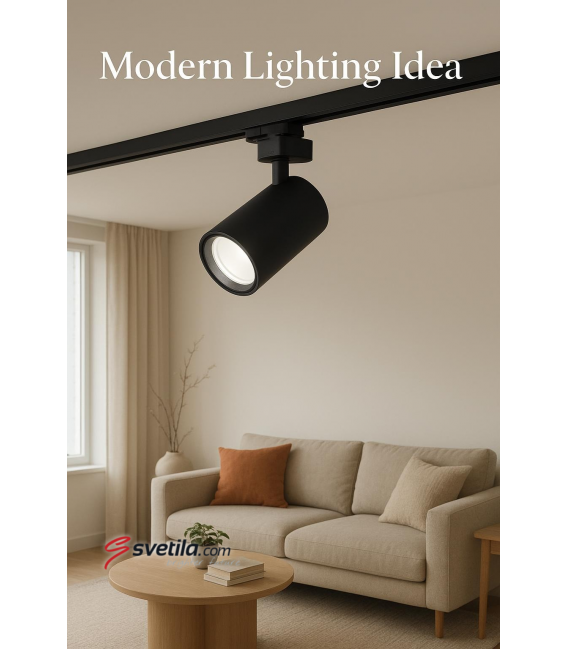 ZULA TRA GU10 Black - Premium Track Light Luminaire – Photo