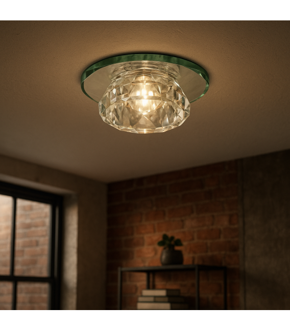 Deckeneinbau-Kristallleuchte MIRA C G4 Klar (HL801) – foto