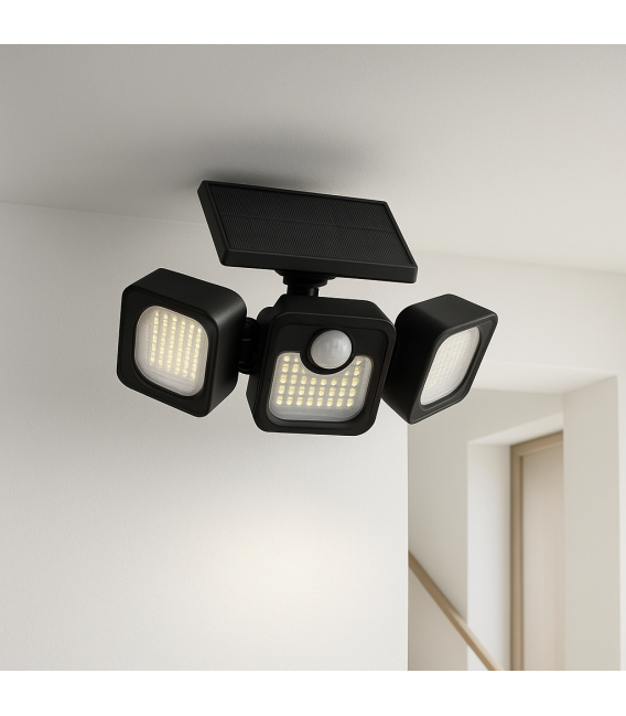 Sončni LED reflektor s senzorjem gibanja - SIREN 7W CW – fotografija