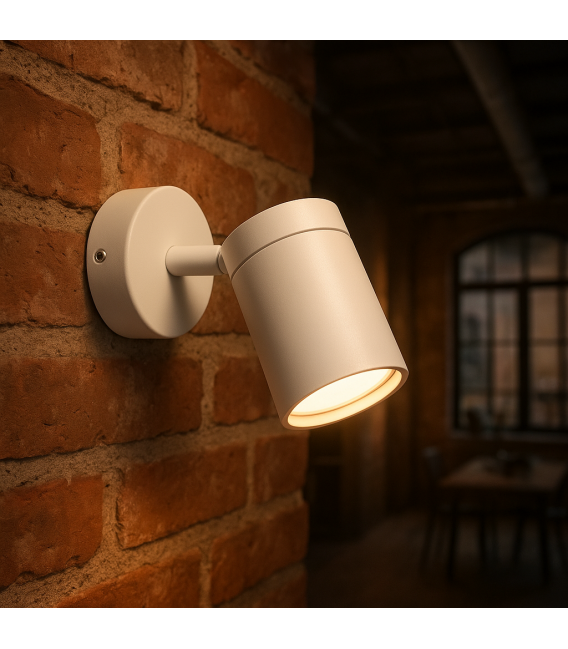 Weiße TENOR GU10 1C Leuchte - Elegante Beleuchtungslösung – foto