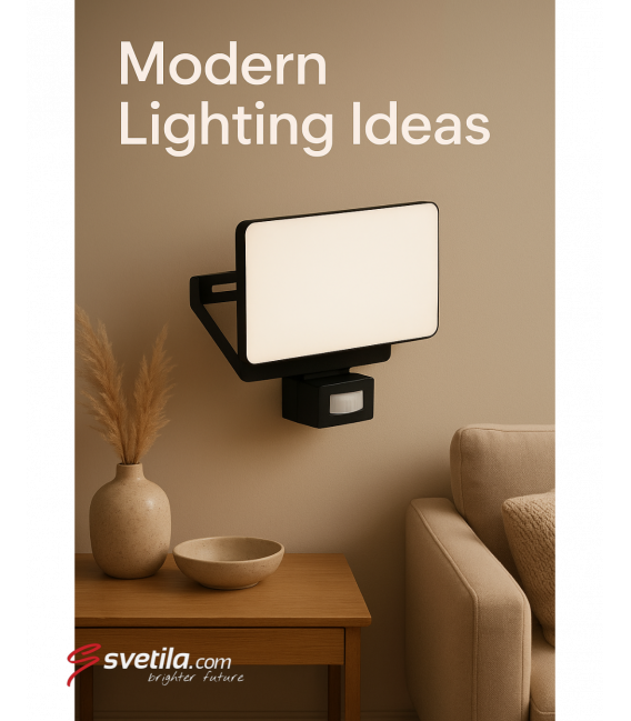 LED reflektor BRYZA S 15W črna NW – fotografija