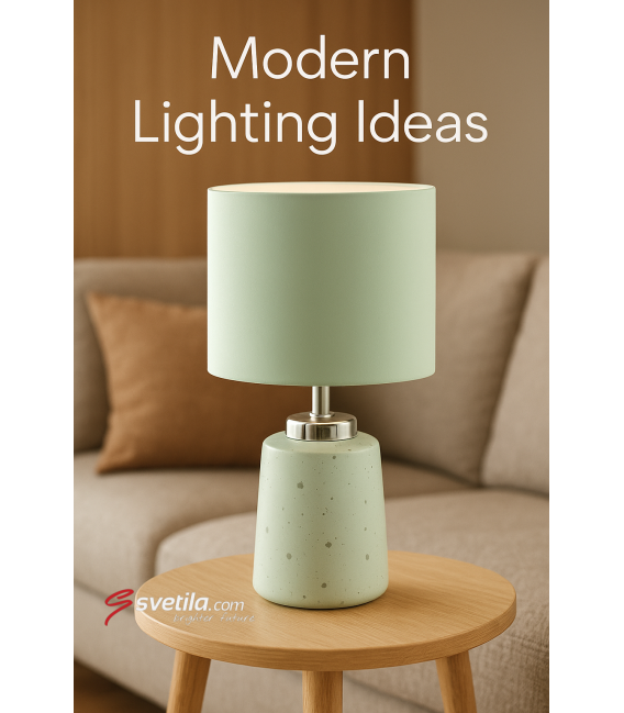 HELENA E14 White/Silver Table Lamp - Illuminate Your Desk – photo