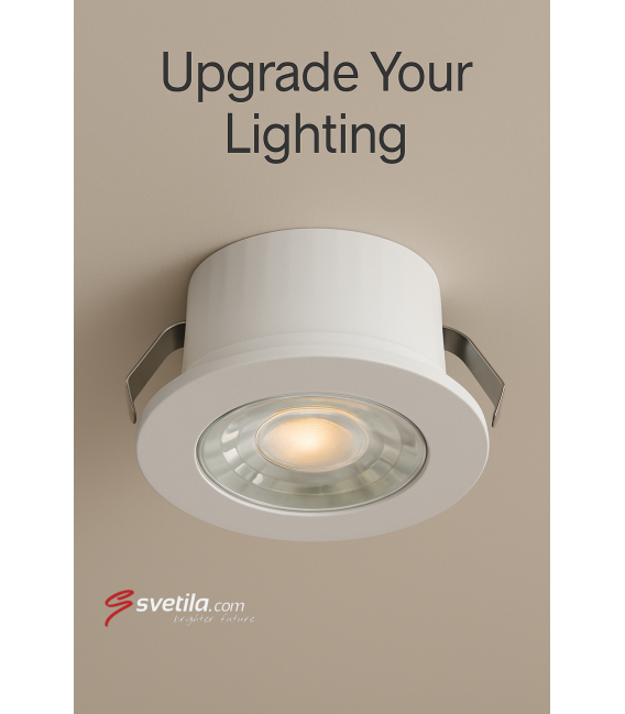 Vodoodporna LED svetilka vgradna - bela NW – fotografija