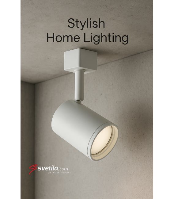 HAGA GU10 White - Premium Track Light Luminaire – Photo