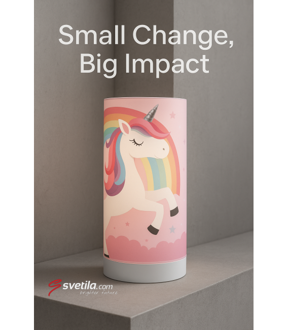 Licorne MILA LED 3W Gros - Lampe à poser unique – Photo