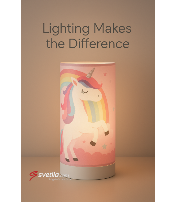 Einhorn MILA LED 3W Gros - Einzigartige Tischlampe – foto