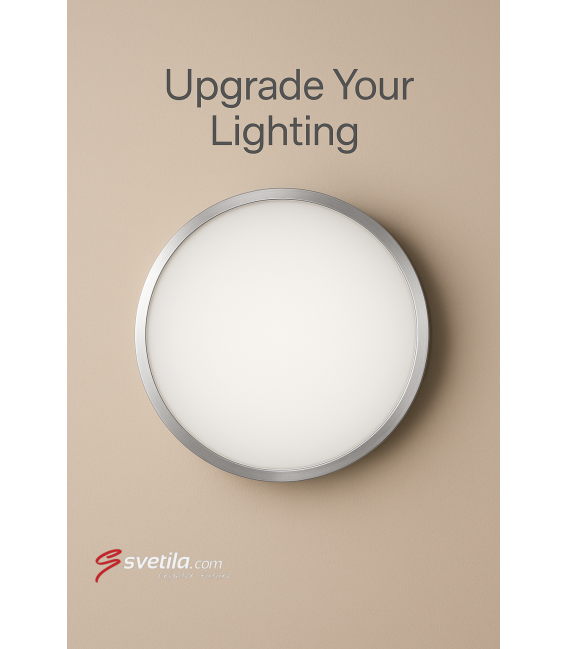 Apparecchio LED a soffitto PLANAR 36W NW Silver - Illuminazione per facciate esterne – Foto