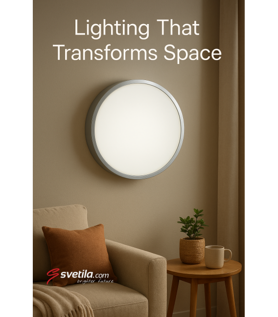 Apparecchio LED a soffitto PLANAR 36W NW Silver - Illuminazione per facciate esterne – Foto