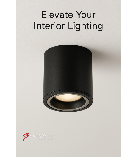 INDI C GU10 Schwarz Deckenleuchte – foto