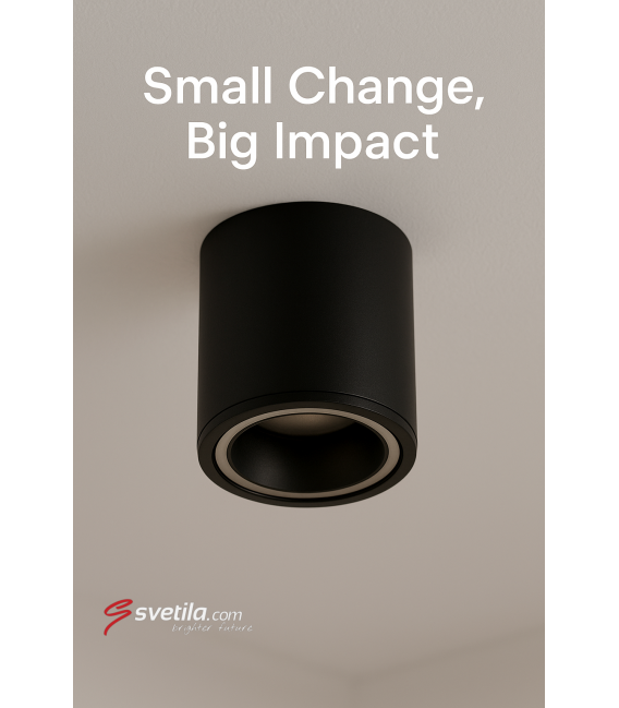 INDI C GU10 Black Ceiling Luminaire – photo