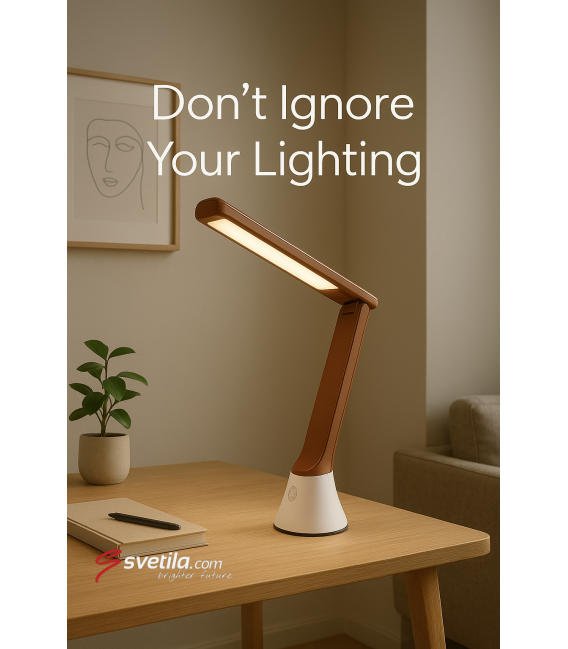 GIBON Lámpara de escritorio LED - Brillo ajustable y luz blanca – foto