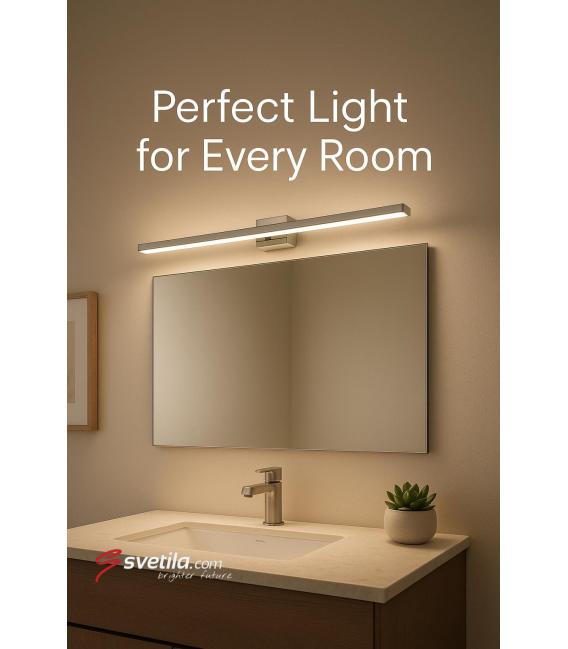 Luminaria LED de pared resistente al agua MARTA 8W Cromo NW – foto