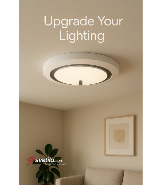 Stropna LED svetilka FALON C 48W NW - črna svetloba – fotografija