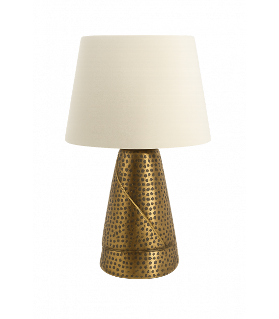 Gold MAGDA E27 Tischleuchte in Beige - Einzigartige Beleuchtungslösung – foto