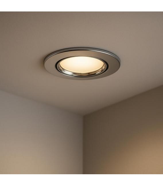 Elegante luminaria empotrada en el techo KAJKA C GU5.3 Cromo – foto