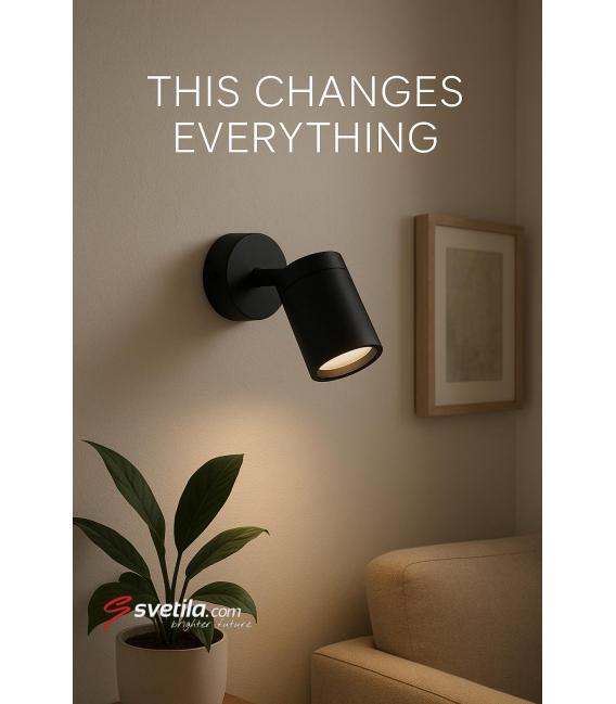 Apparecchio TENOR GU10 1C nero - Soluzione illuminotecnica esclusiva – Foto