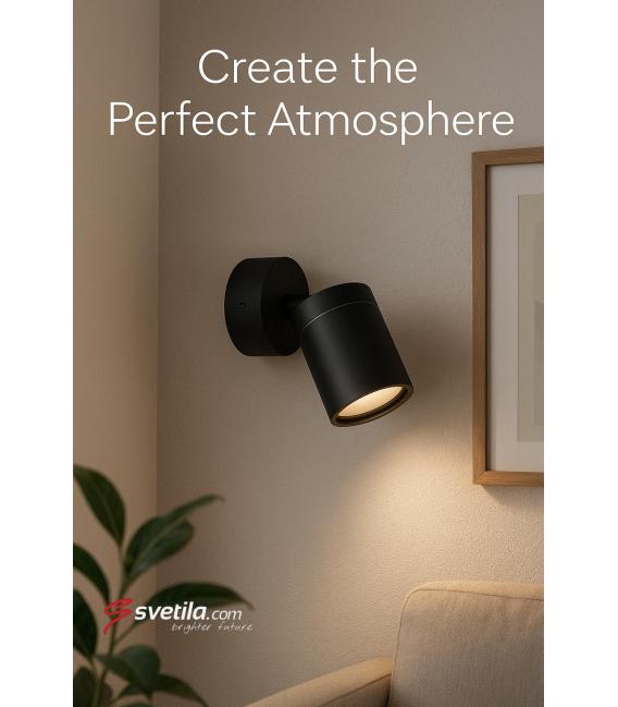 Apparecchio TENOR GU10 1C nero - Soluzione illuminotecnica esclusiva – Foto