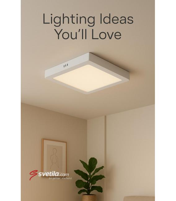 Plafonnier à LED MARTIN D 6W NW - Blanc – Photo