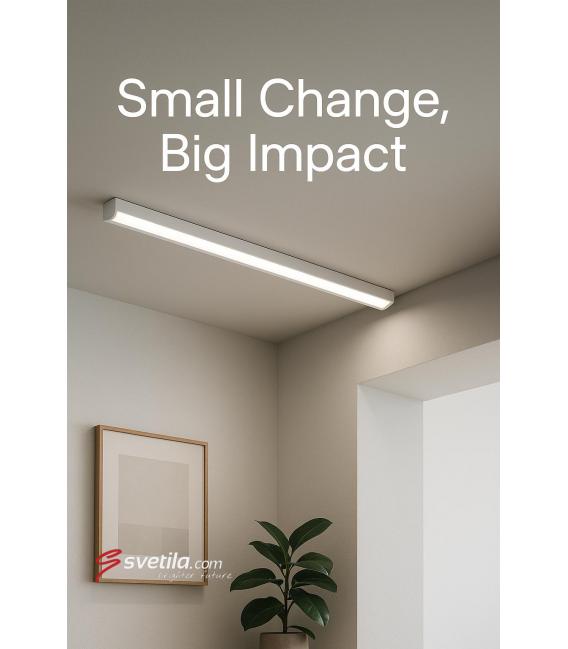 Apparecchio NW 20W LED FLATER - Singola luce di superficie. – Foto
