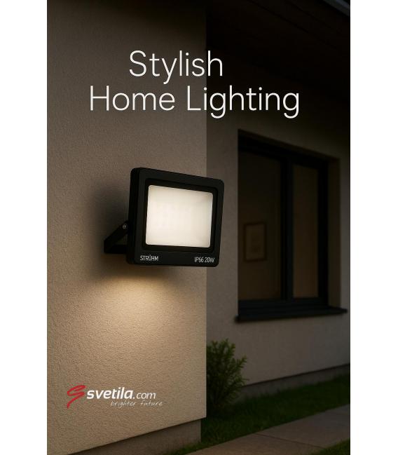 20W Schwarzer RGBW LED-Fluterstrahler - Tablet Design – foto