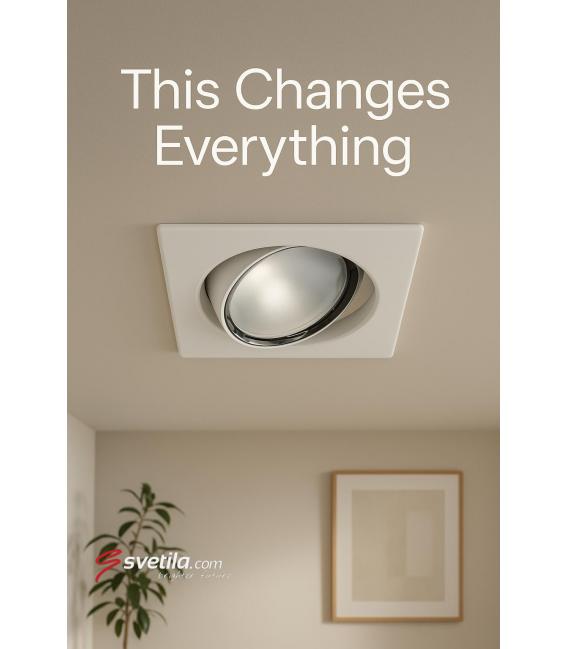 OKTAN D GU5.3 White Recessed Luminaire Elegant, 12V, 50W – photo