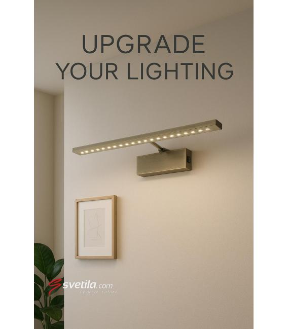 RITON 6W Antic Brass LED-Leuchte - Perfekt für Kunstwerke – foto