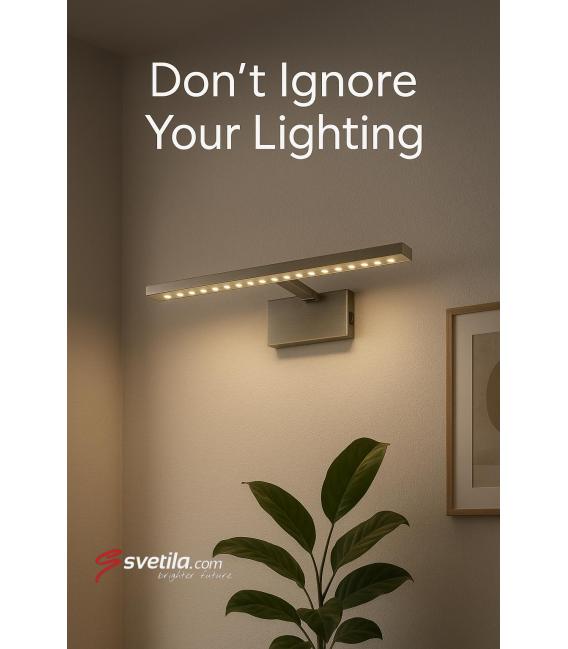 RITON Luminaire LED 6W Antic Brass - Parfait pour les oeuvres d'art – Photo