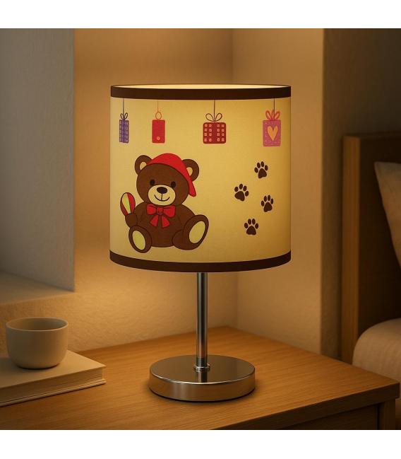 NUKA E14 Braun - Schöne Kinder-Tischleuchte Design – foto