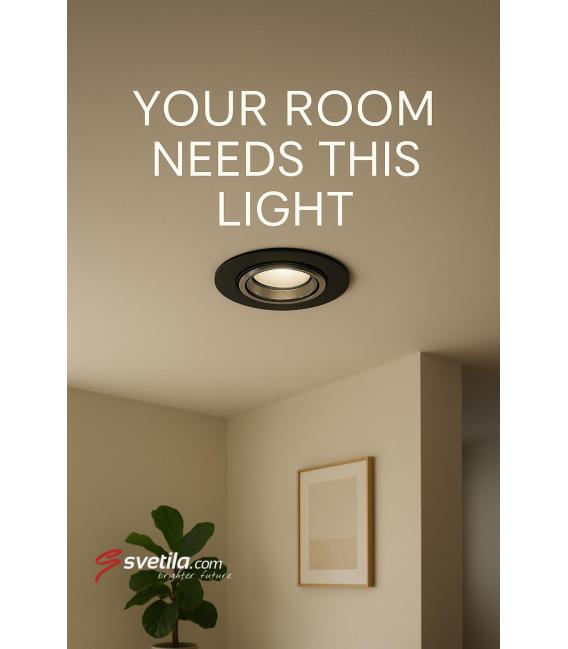 SELENA C Recessed Glass Luminaire Black, 12V, 40W – photo