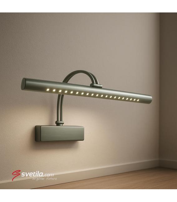 BRENA 6W Apparecchio LED in cromo opaco - per i dipinti – Foto