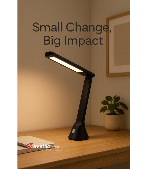 GIBON Black LED Desk Lamp - Adjustableness & White Light – photo