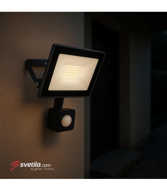 LED-Flutlicht mit Bewegungssensor 30W Grau NW – foto