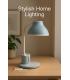 LED-Schreibtischlampe DEBRA blau Helligkeit & weißes Licht einstellbar 13563-38857