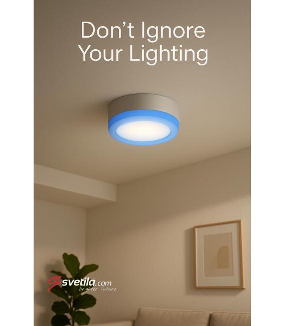 ALDEN C Apparecchio LED da soffitto da 3W - Doppio campo luminoso – Foto