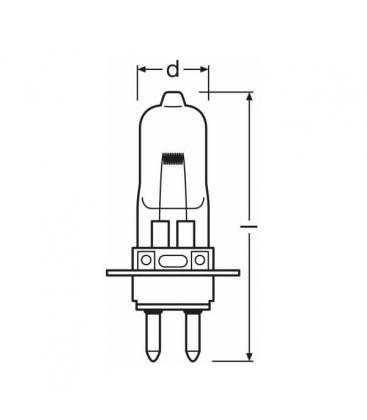 HLX 64251 20W 6V PG22 Light Bulb - Medical & Surgical Use 6168-3887