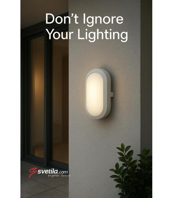 Plafoniera impermeabile a LED 12W - Illuminazione per facciate esterne – Foto
