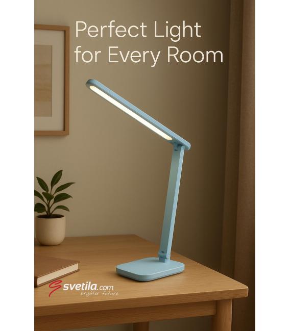 ZET Blue LED Desk Lamp - Adjustableness, Touch Colour Control – photo