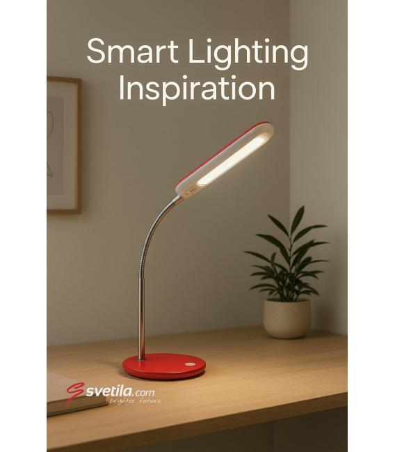 DORI LED Desk Lamp in Playful Red - Illuminate Your Space – photo