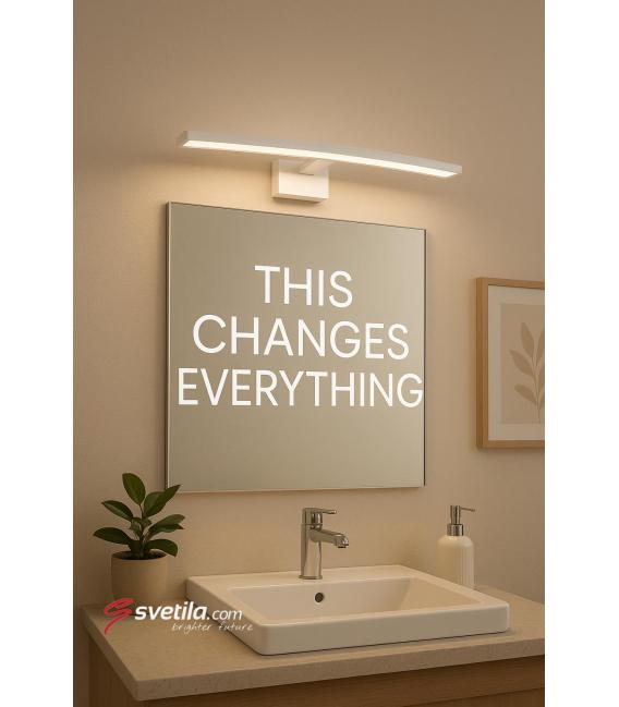 Apparecchio LED a parete resistente all'acqua MAMBA 12W Bianco NW – Foto