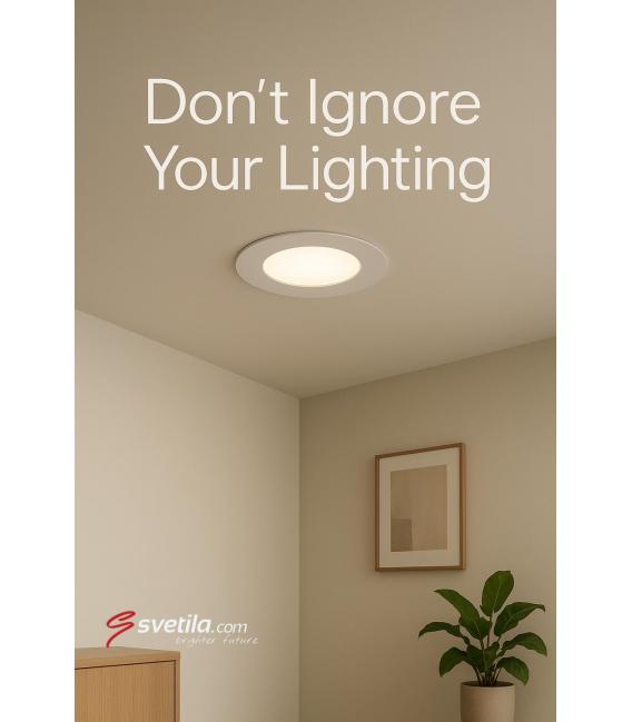 Plafond encastré LED Downlight SLIM C 3W Blanc CW – Photo