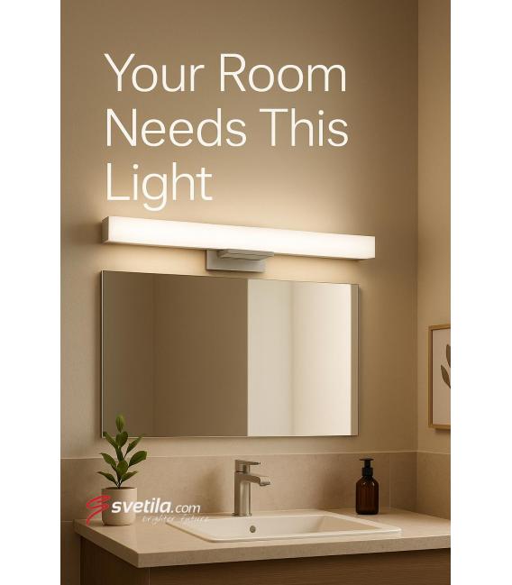 Luminaria LED de pared resistente al agua 12W Cromo NW – foto