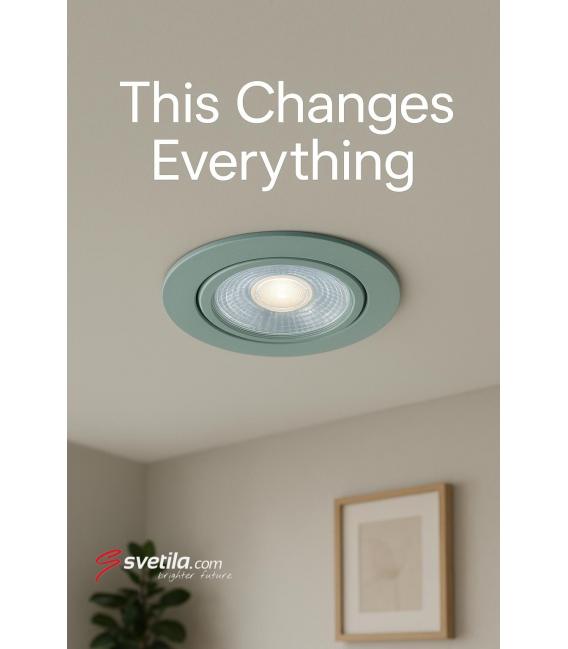 Foco empotrable LED MONI C 5W WW Plata – foto